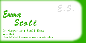 emma stoll business card